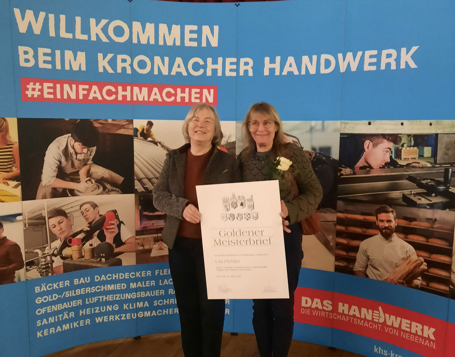 Goldener Meisterbrief für Keramikerin aus Oberfranken